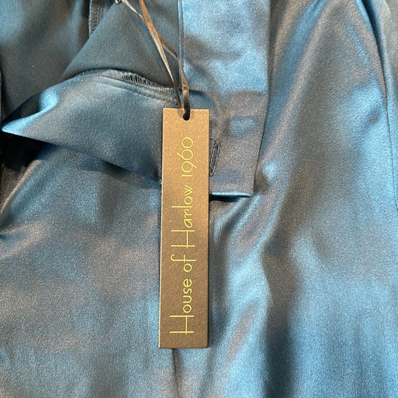 NWT house of Harlow 1960 satin wide leg pants size small - Picture 3 of 9